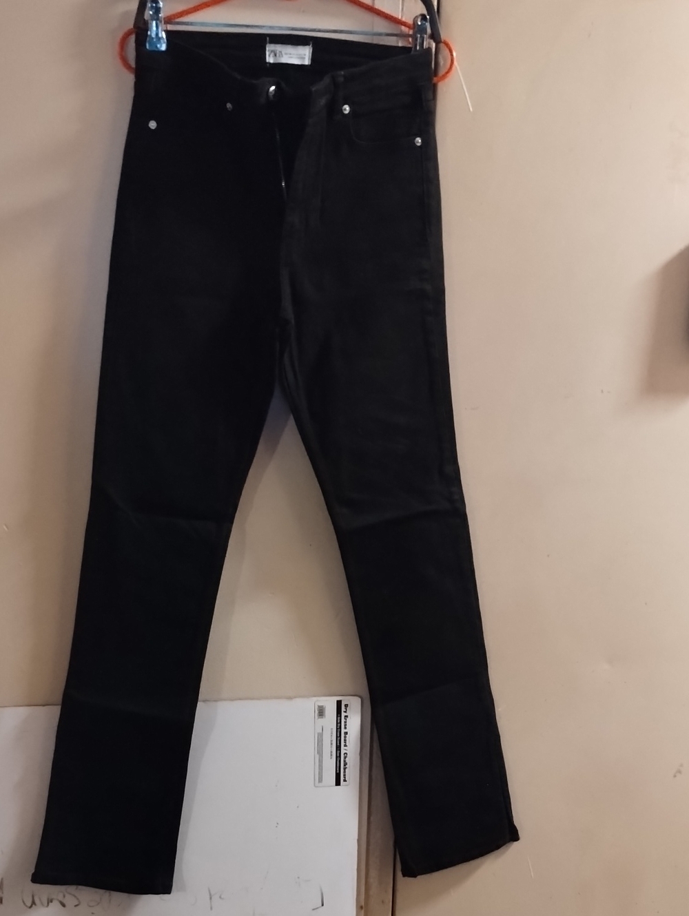 Zara Men's Slim Straight Black Jeans
